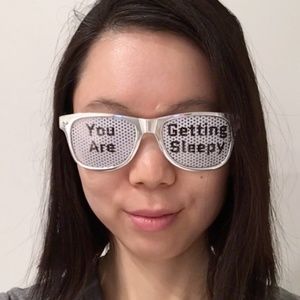 Gray Sunglasses with "You Are Getting Sleepy" text